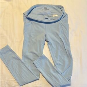 Athleta Blue Performance Leggings High Waist Stretch